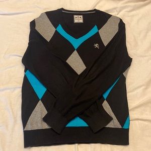 Express Men Argyle V Neck Sweater, Size: Medium